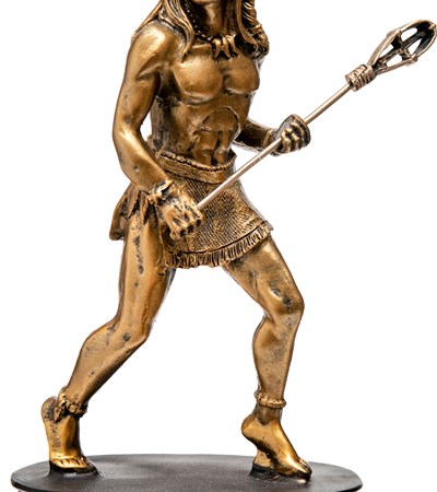 LSPR-8NA Native American Lacrosse Resin Figure